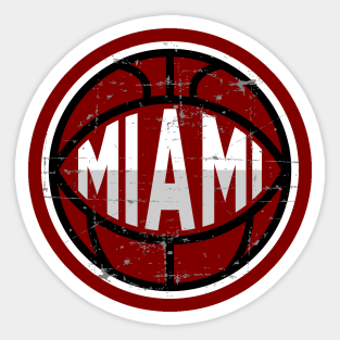 Miami Basketball 1 Sticker